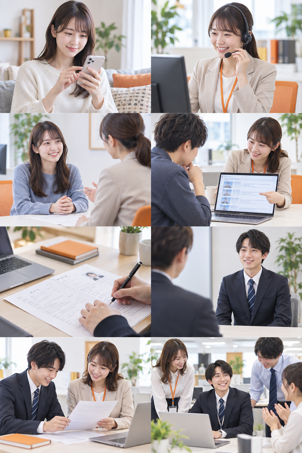担当者から連絡を受けるイメージ